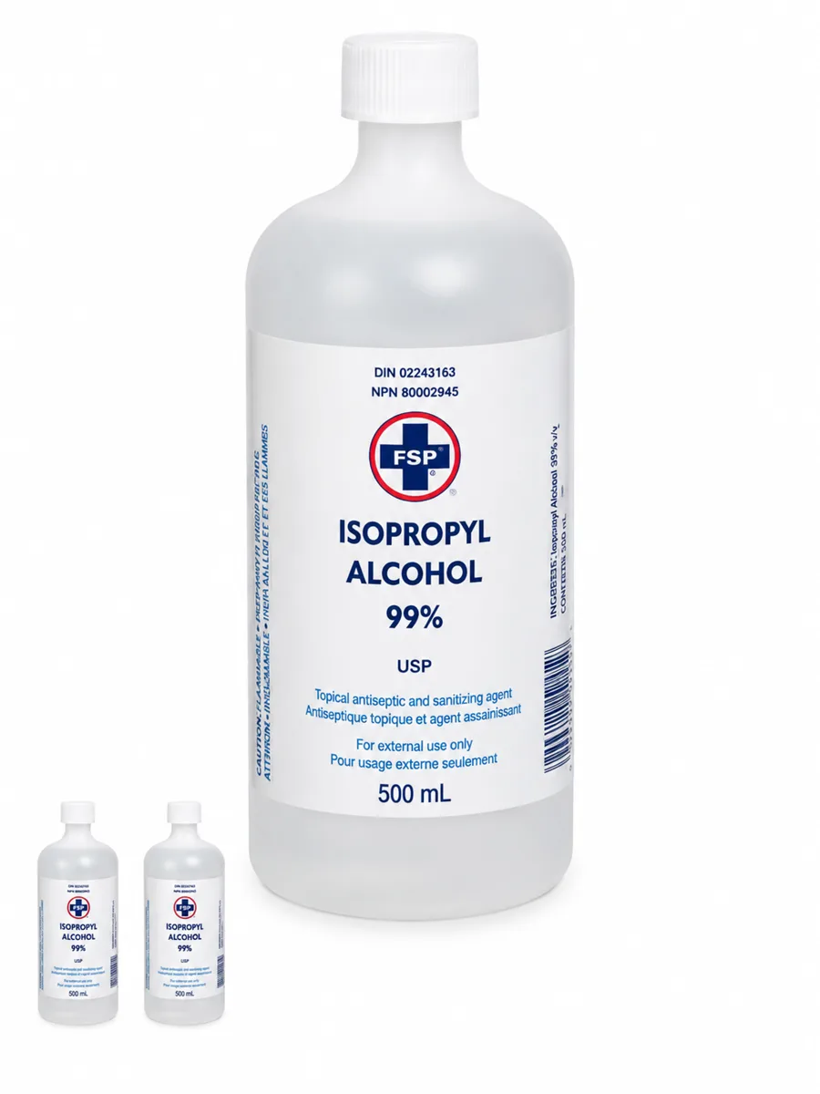 Alcool isopropylique à friction — 70% & 99%