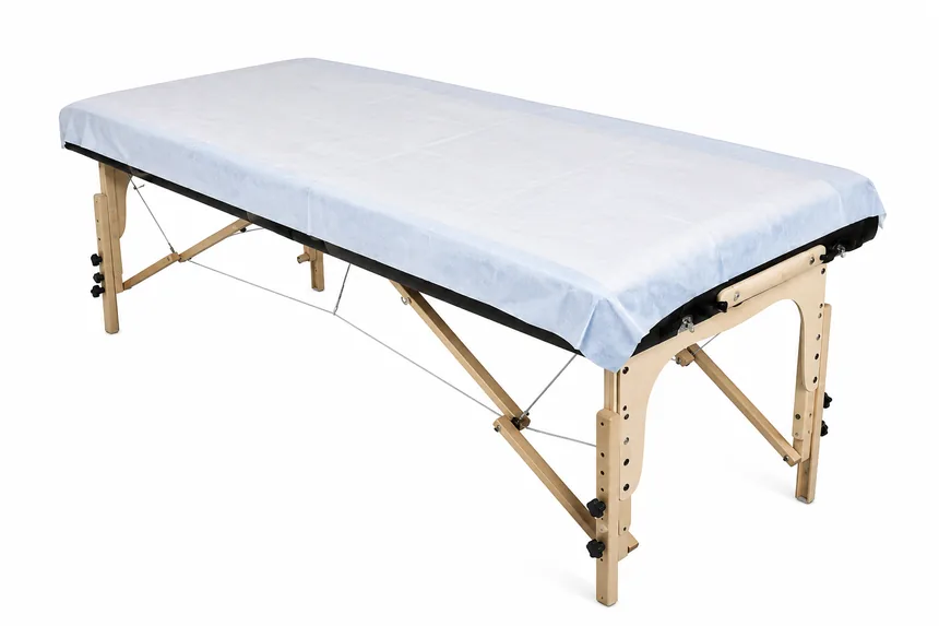 Draps de table jetables imperméables (bleu/blanc)