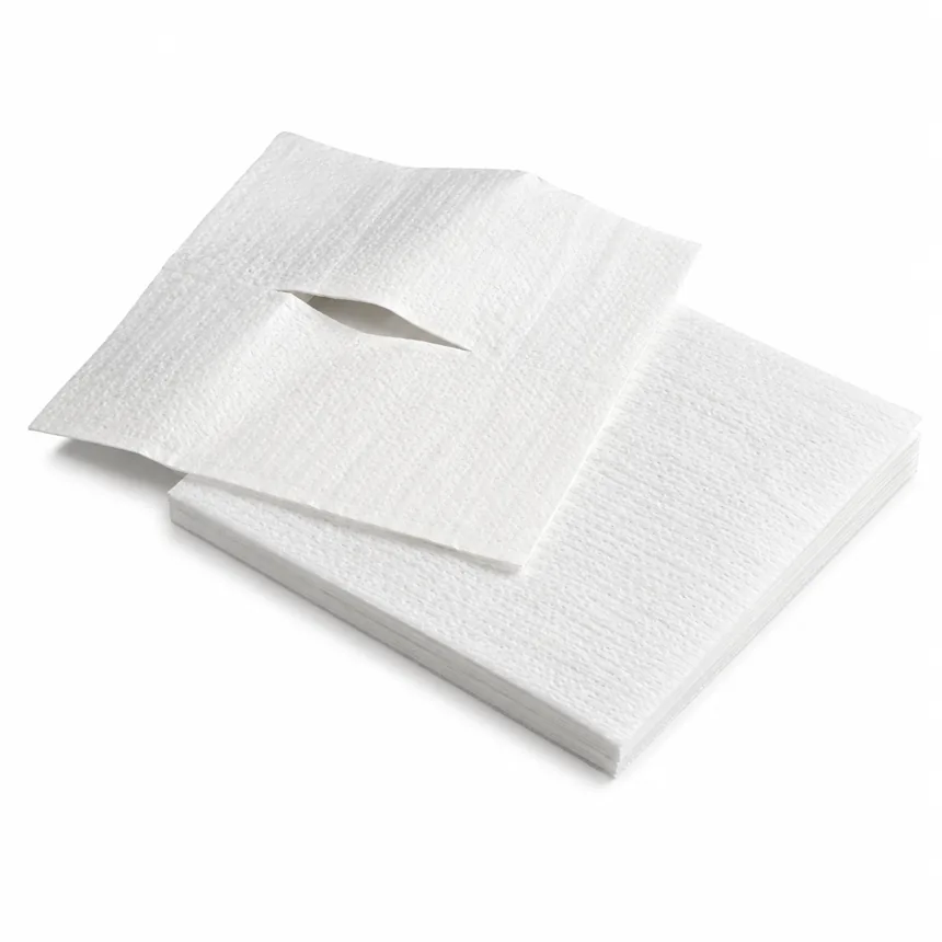 Papier d'appui-tête avec fente faciale 12 × 12 po (1000/boîte)