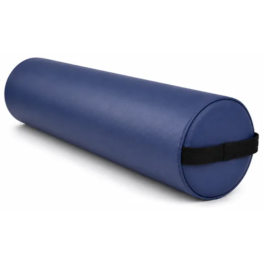 Traversin de massage rond bleu marine