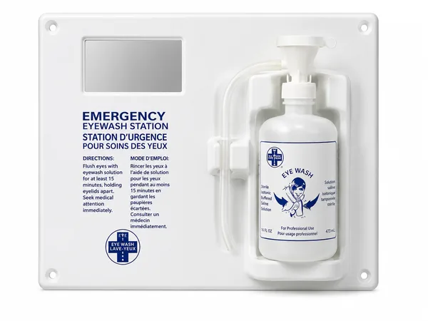 Station de lavage d'yeux — simple, bouteille vide 16 oz