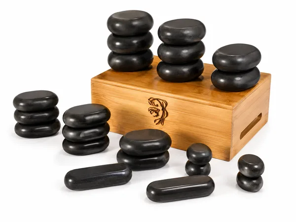 Kit de massage aux pierres chaudes — 22 pièces basalte