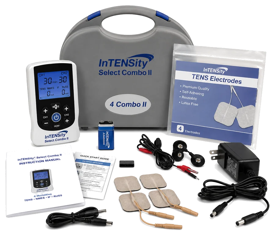 InTENSity Select Combo II — électrothérapie multifonction (TENS, NMES, IF, russe)