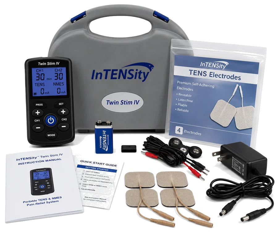 InTENSity Twin Stim IV — système portable TENS et NMES antidouleur