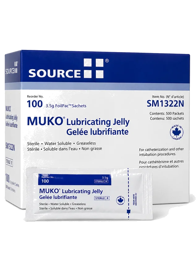Gelée lubrifiante Muko — sachets de 3,5 g, paquet de 500