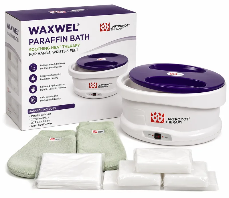 Bain de paraffine WaxWel avec mitaines et chaussons